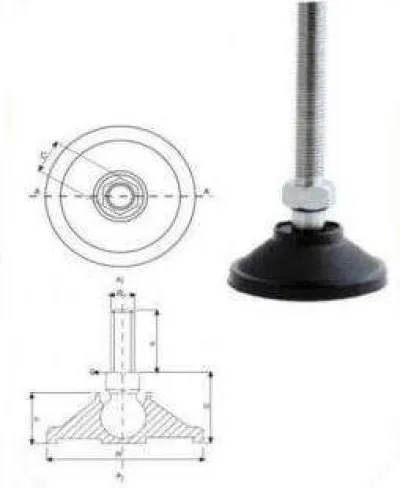 No4 M20x150 Sehpa Ayak Oynar Baş Komp. Metal