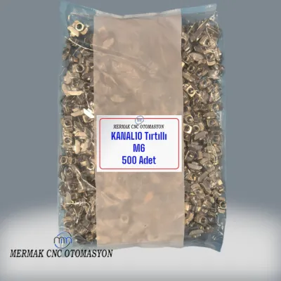 10 Kanal M6 Tırtıllı Somun (500 Adet)