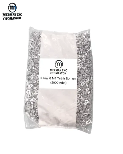 Kanal 6 M4 Tırtıllı Somun (2000 Adet)