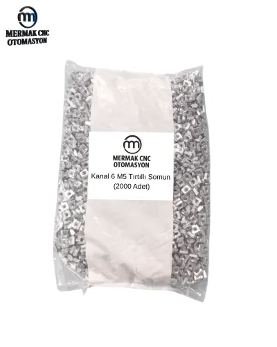Kanal 6 M5 Tırtıllı Somun (2000 Adet)